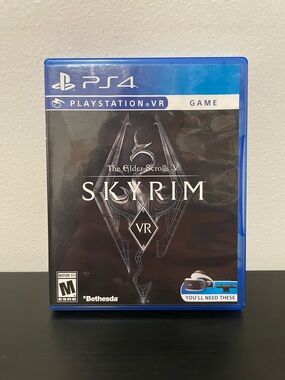 The Elder Scrolls V Skyrim VR PS4 PlayStation 4 PSVR Video Game CIB 2017